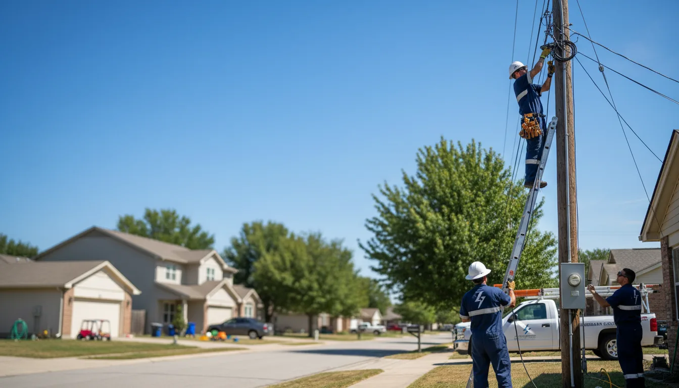 Residential electrician providing installation services in Marissa, IL